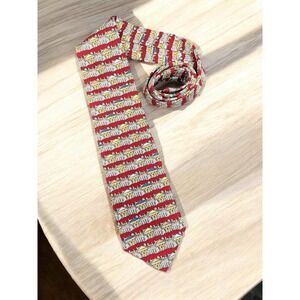 ARCHIFETTI White House 1995 Red Men's Silk Tie